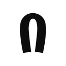 Black EPDM Round U-Channel Seal 7mmx4mm