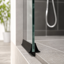 High-Quality Black Shower Screen Seal for Straight Glass (Length Options Available)