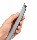 Knock-On Edge Trim 18mm Double Lip – Light Grey PVC Furniture Board Edging