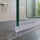 Clear Rigid PVC Shower Screen Seal for Straight Glass (800mm to 2500mm)