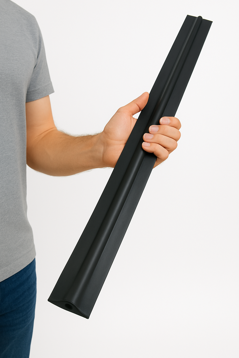 20mm Black Garage Door Rubber Seal Perfect for Home & Commercial Use