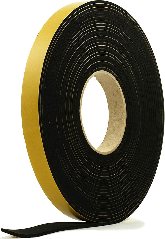 Self-Adhesive Sponge Strip 4mm x 10m | Multi-Purpose EPDM Foam Seal Ta