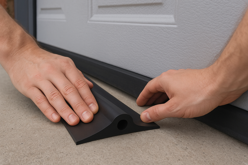 20mm Black Garage Door Rubber Seal Perfect for Home & Commercial Use