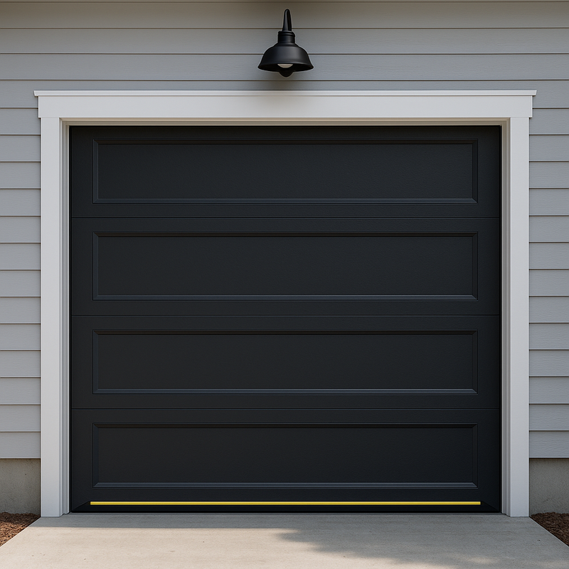 High-Performance 20mm Garage Floor Seal Stops Water Leaves & Vermin Black/Yellow Rubber Threshold