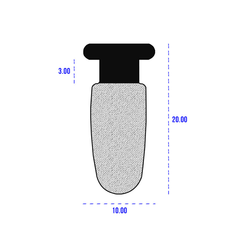 Tailgate Seal Sponge Section For MGB & Midget - 24mm x 14mm