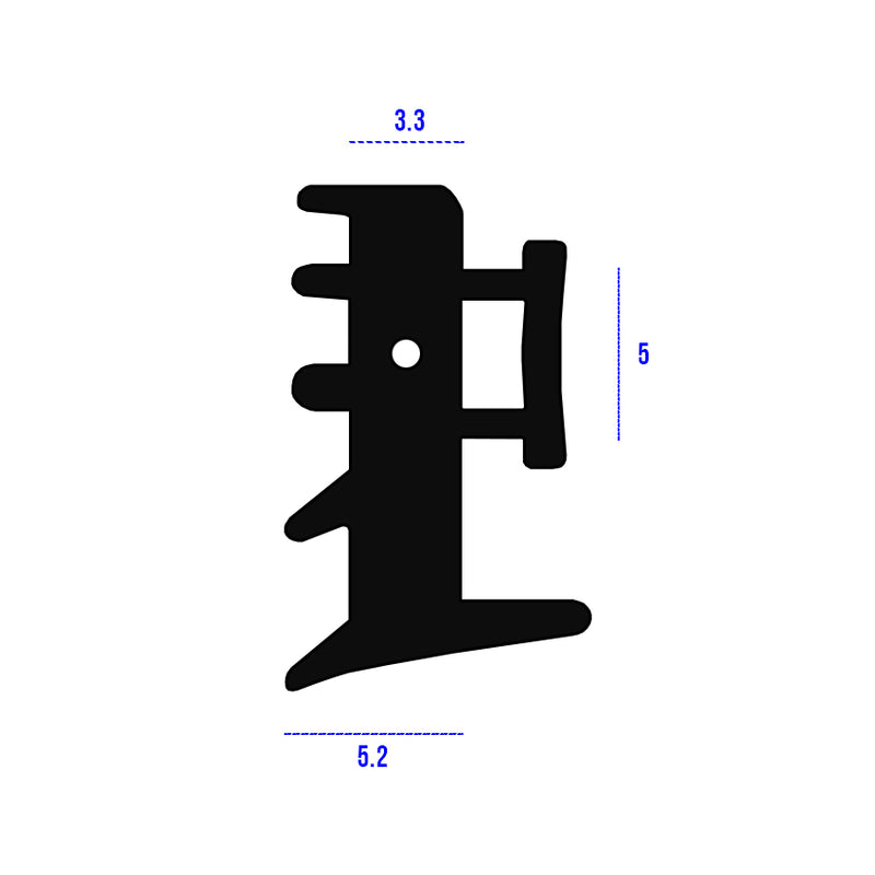 High Quality TPE Black E Gasket Seal For Doors & Windows - 150m