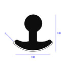 PVC Chrome Insert For Triumph Herald Front Windscreen Rubber