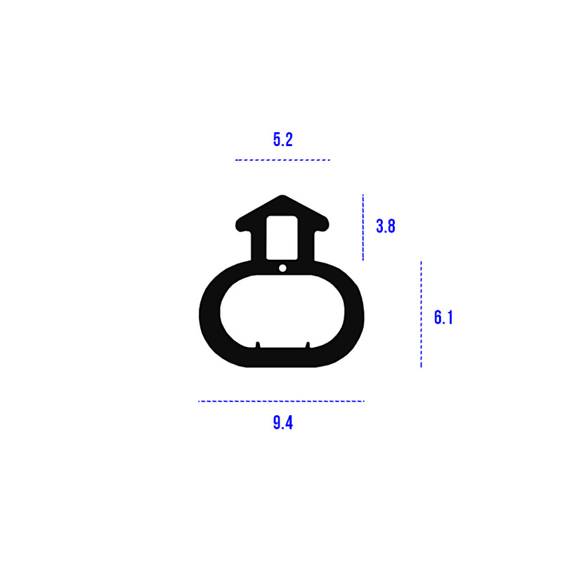 High Durable Black TPE Bubble Gasket Seal For Doors & Windows - 200m