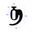 Black EPDM Door Seal Flat Base With Side Flange - Per Meter