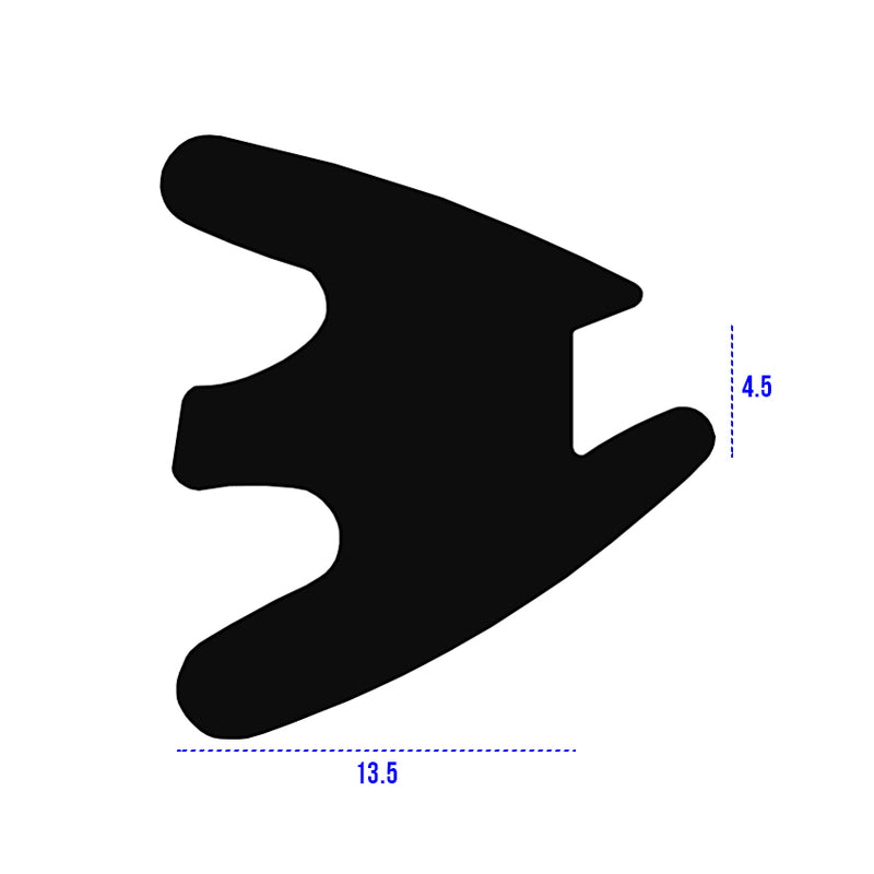Heavy Duty Wedge Gasket Seal For Door Sealing  - 50m