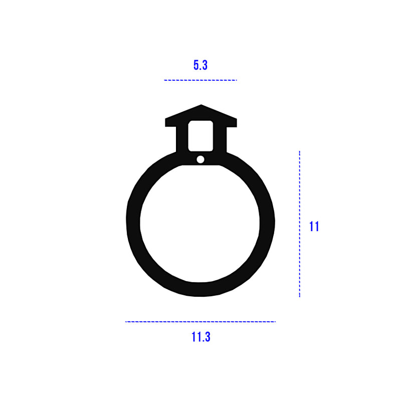 High Impact Black TPE Weatherproof Bubble Gasket Seal - 100m