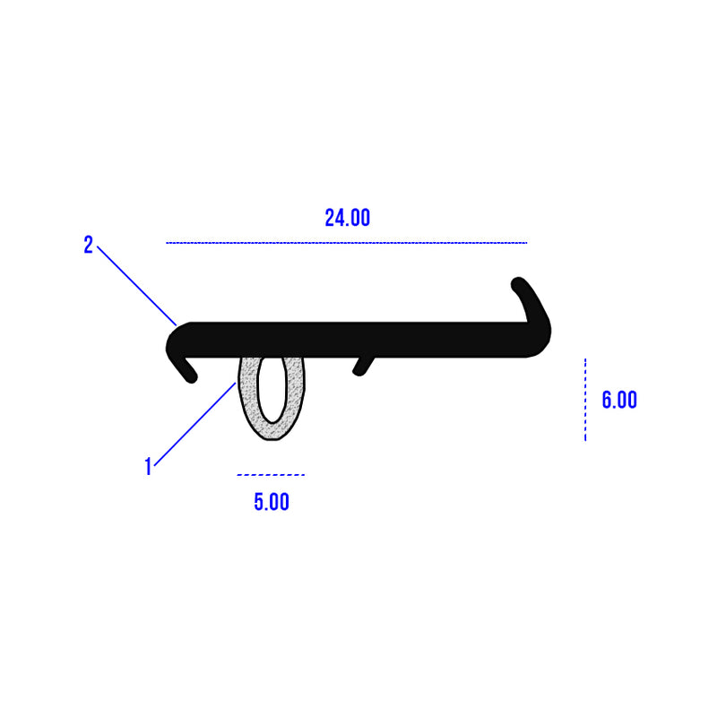 Universal Caravan Inboard Battery Box Seal Compatible With Bailey/Lunar