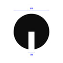 Versatile Black EPDM U-Channel Molding - 1.6mmx4.5mm