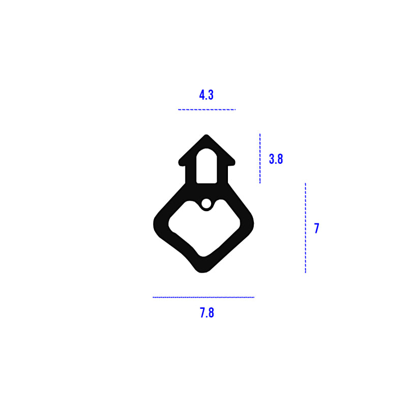 High Professional Black TPE Bubble Gasket Seal - 250m