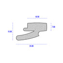 Sponge Sensation Neoprene Section With Flat Base and Wiper