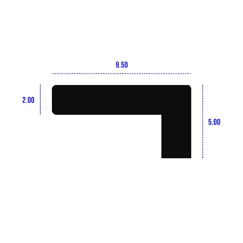 Versatile EPDM Black Angle Rubber Ideal For Window and Sealing Applications