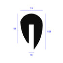 Black Neoprene U-Channel Profile with Uneven Legs For 1.2mm Panels