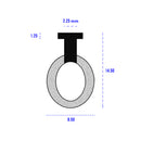 Dual Hardness EPDM/Sponge Door Seal - 5mm