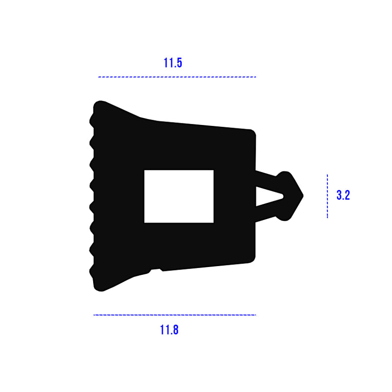 Industrial Quality Weatherproof Curtain Wall Gasket Seal - 50m