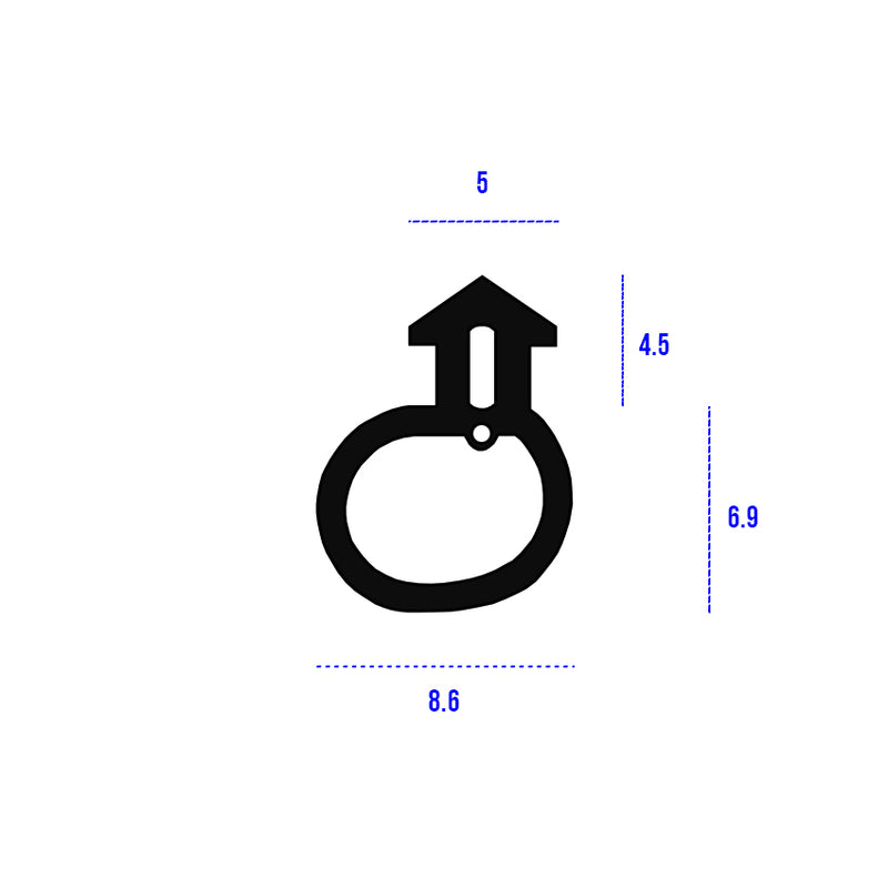 High Quality Black TPE Bubble Gasket Seal Solution For Doors - 200m