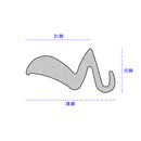 Professional Black Expanded Neoprene Rubber Section - 32mm