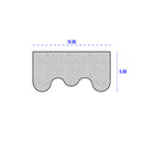 Black Self Adhesive Expanded EPDM Sponge Rubber Crown Section 100m