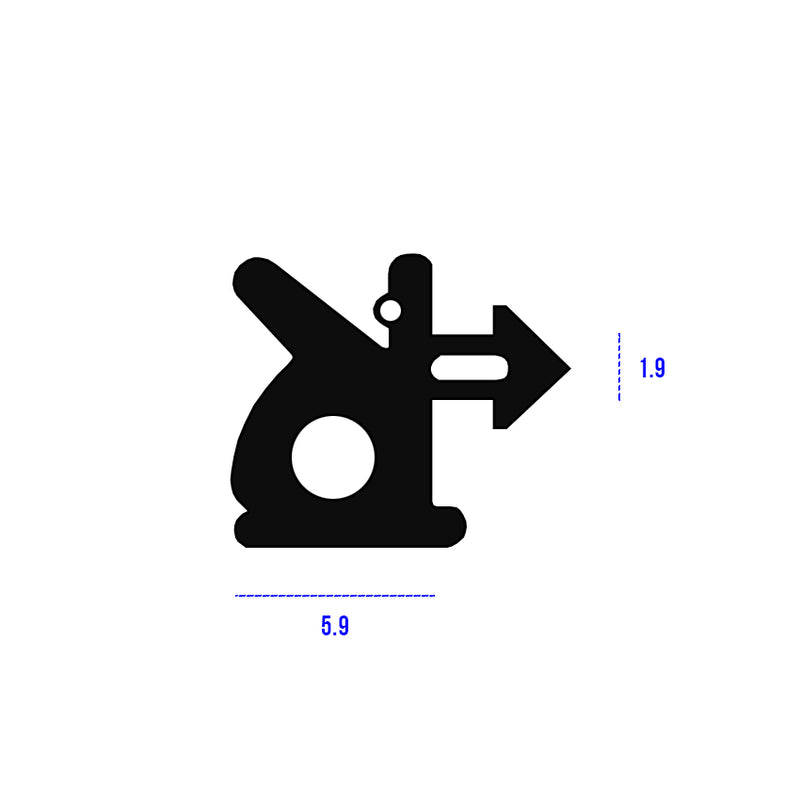 Premium UPVC Black TPE E-Gasket Seal For Commercial Applications - 250m