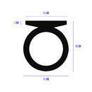 Flat Base Black EPDM Door Seal