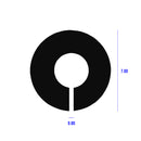 Black Neoprene Slit Round Channel Edge Trim For Cable Protection