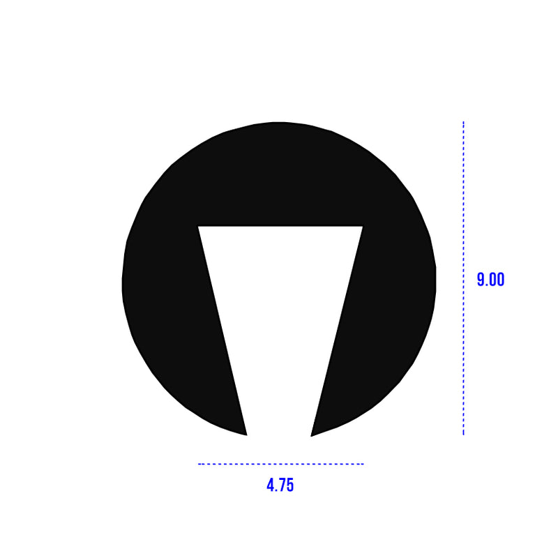 Black PVC General Purpose Over Rider Section With Rounded Channel