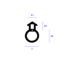 Heavy Duty Black TPE Bubble Gasket Seals For Superior Protection - 250m