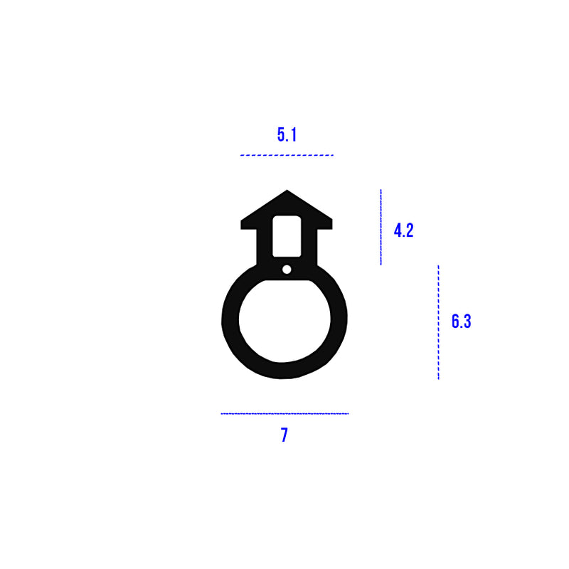 Heavy Duty Black TPE Bubble Gasket Seals For Superior Protection - 250m