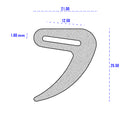 EPDM Sponge Rubber Hollow Block Section With Top Tail