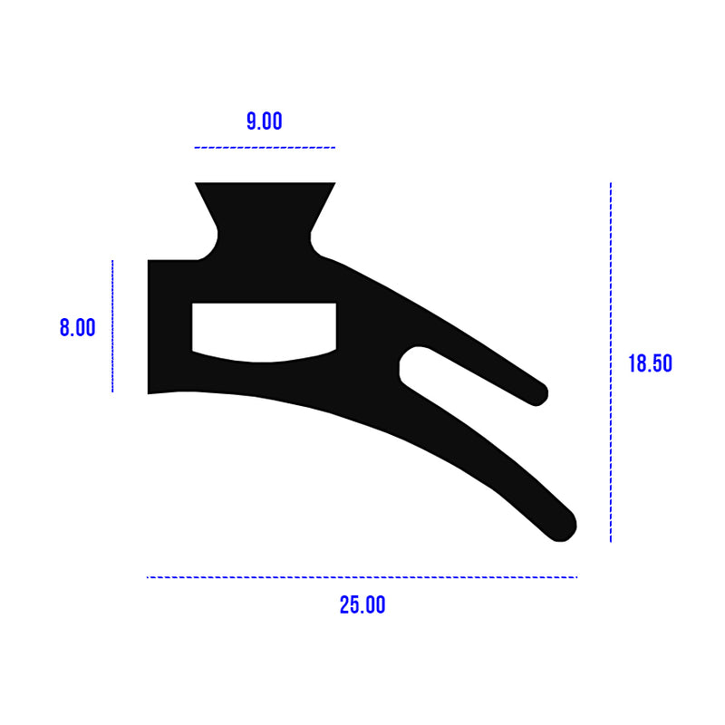 Multi-Purpose Triumph Stag Soft-top/Hardtop Front Header Rail Seal