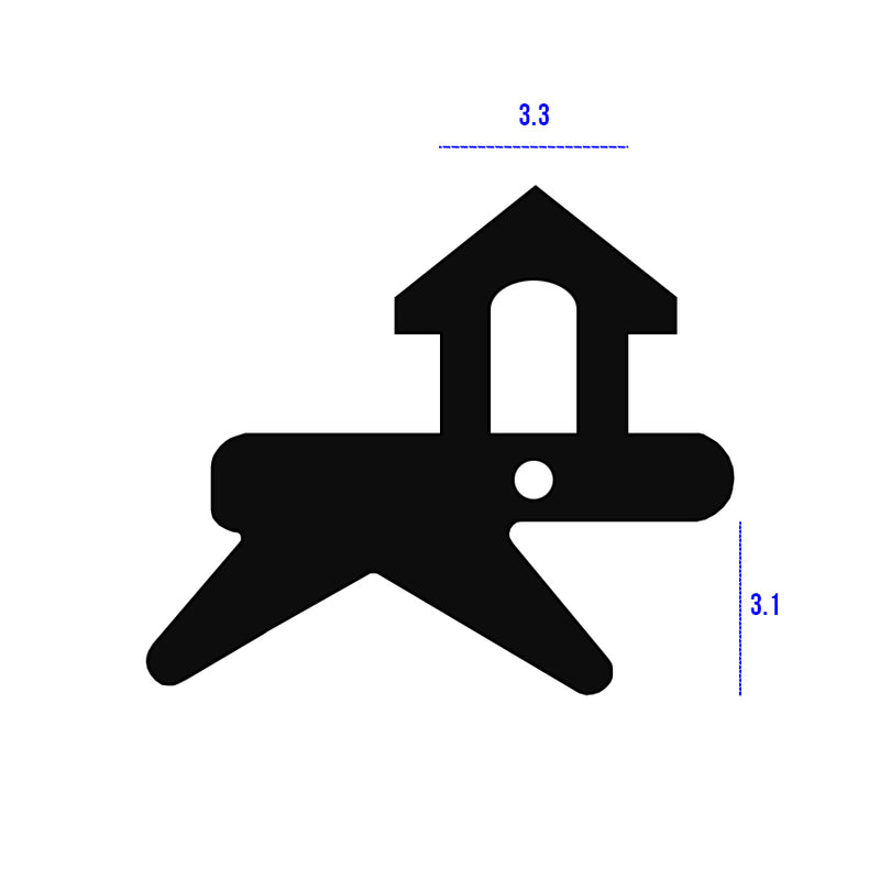 High Quality Black TPE Flipper Gasket Seal For Various Applications - 250m