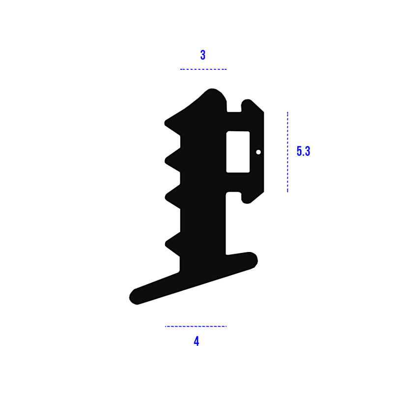 Heavy Duty Black TPE E Gasket Seal For Sealing Solutions - 150m