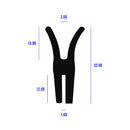 Black EPDM Double Channel Seal - Scissor Type Section