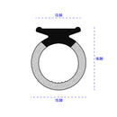 Dual Hardness EPDM Sponge Section 14mm Adhesive-Backed