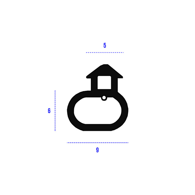 Industrial-Grade Black TPE Bubble Gasket Seal For Doors And Windows - 200m