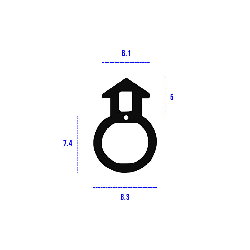 Industrial Black TPE Bubble Gasket Ultimate Door Sealing Solution - 100m