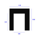 Durable Black EPDM U Channel 8mm x 8.25mm Inside