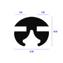 Black 3mm EPDM Weatherstrip For Glazing and Panel Sealing