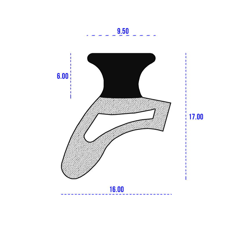 Versatile Dual Hardness EPDM/Sponge Seal Ideal For Various Applications