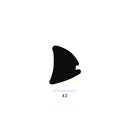 Heavy Duty Aliminium Black TPE  Wedge Gasket Seal - 200m