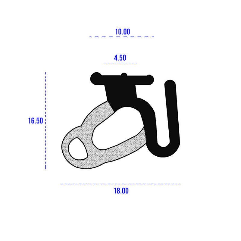 Premium EPDM Double Bubble Door Seal For Caravans & Motorhomes