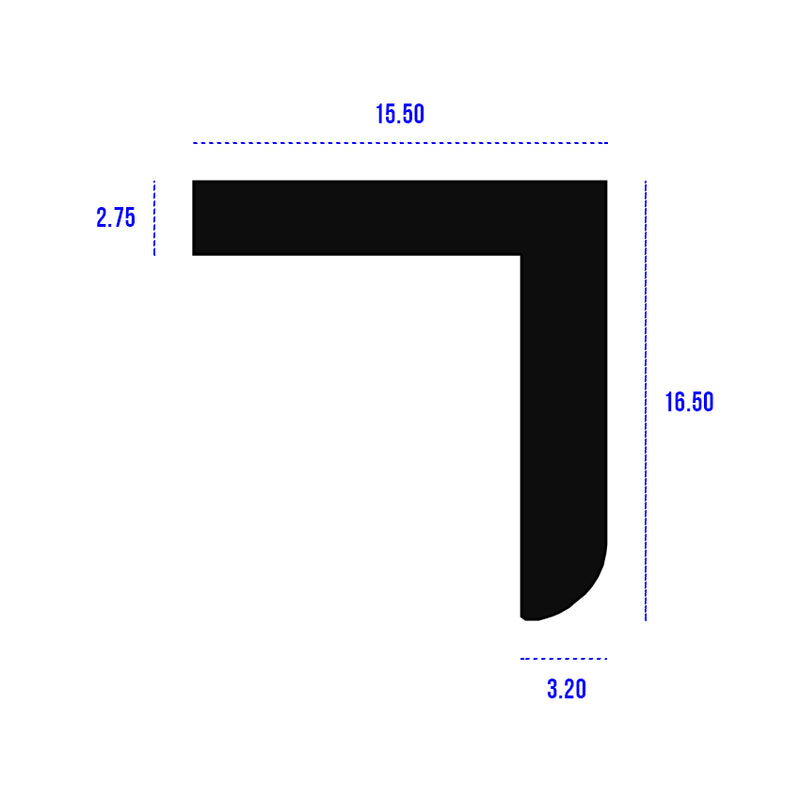 Versatile Angle Rubber For Sealing and Protective Applications