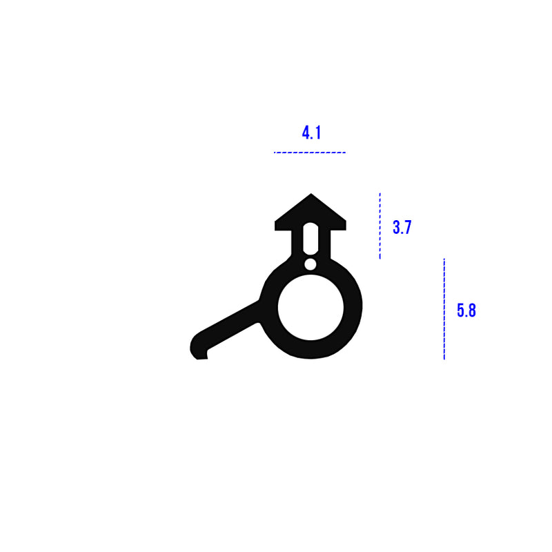 Heavy Duty uPVC Black TPE Bubble Gasket For Superior Seal Protection - 200m