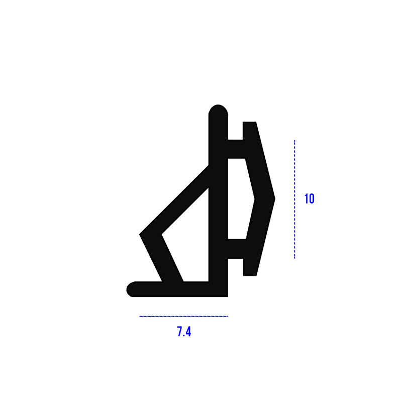 High-Quality Rubber Bifold Door Seal Gasket - 75m