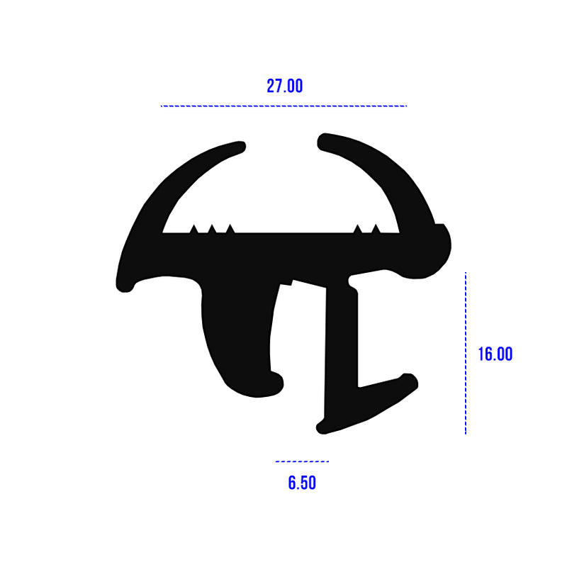 Premium EPDM Caravan Fixed Window Rubber For 27mm Panels – 20m Coil