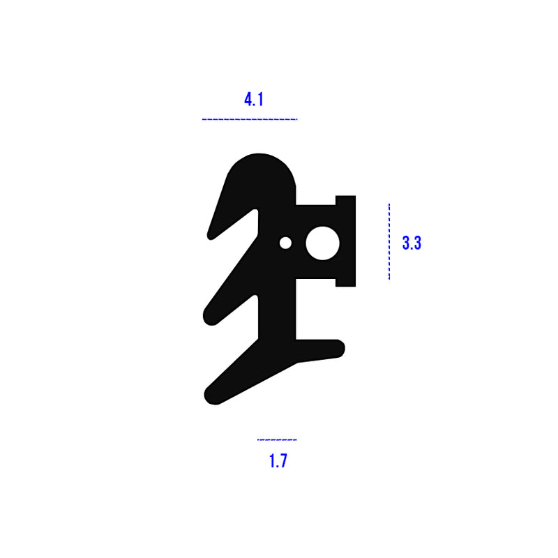 High Durable TPE Black E Gasket Sealing Solution For Windows & Doors - 225m